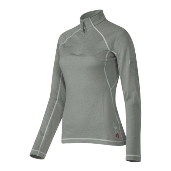 Mammut Women’s Polartec Half-Zip Base Layer Top in Gray Size XS - Picture 1 of 9